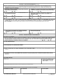 DD Form 2945 Post-government Employment Advice Opinion Request, Page 3