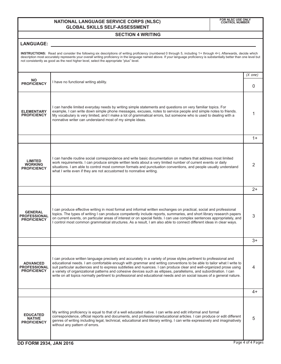 DD Form 2934 Fill Out Sign Online And Download Fillable PDF