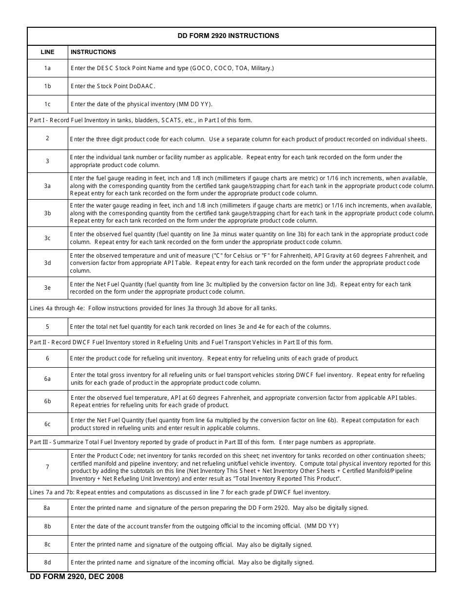 Dd Form 2920 Fill Out Sign Online And Download Fillable Pdf Templateroller 1911