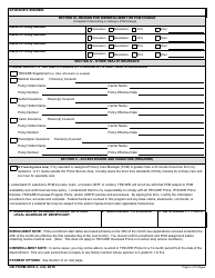DD Form 2876-3 TRICARE Prime Enrollment, Disenrollment, and Primary Care Manager (PCM) Change Form, Page 4