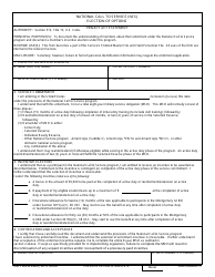 Document preview: DD Form 2863 National Call to Service (Ncs) Election of Options