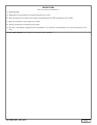 DD Form 2851 Request to Correct Thrift Savings Plan (Tsp) Agency Error, Page 2