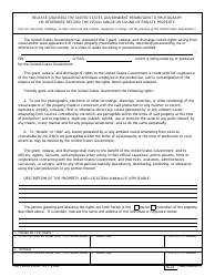 Document preview: DD Form 2832 Release Granting U.S. Government Permission to Photograph or Otherwise Record the Visual Image or Sound of Private Property