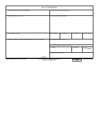 Document preview: DD Form 2775 Pallet Identifier