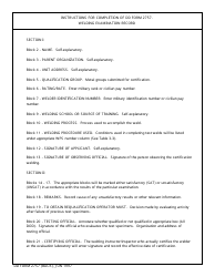 DD Form 2757 Welding Examination Record, Page 2