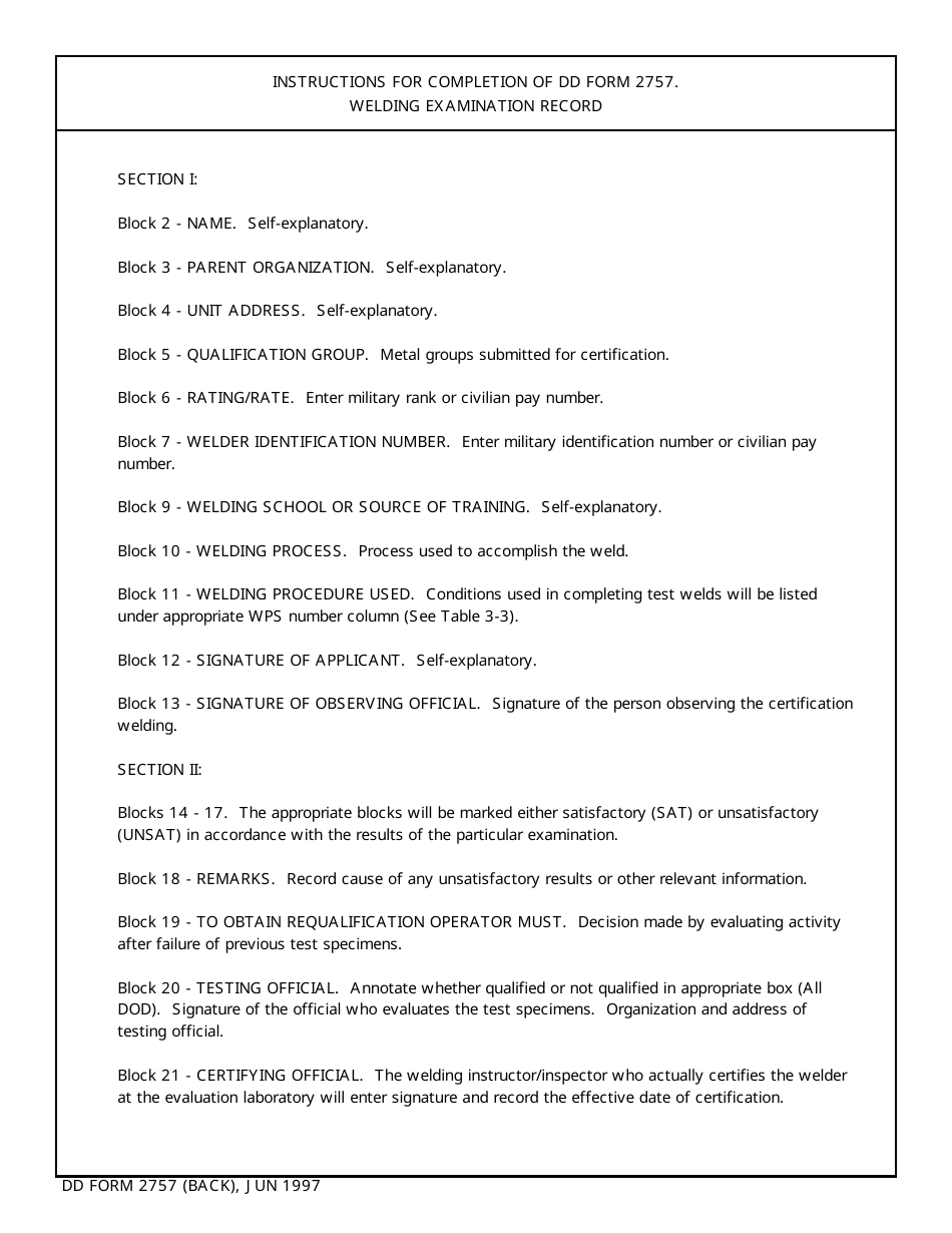 DD Form 2757 - Fill Out, Sign Online and Download Fillable PDF ...