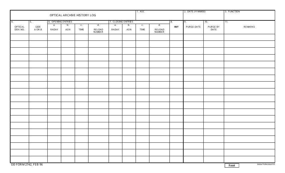 DD Form 2742 - Fill Out, Sign Online and Download Fillable PDF ...