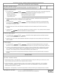 DD Form 2737 Industrial Capabilities Questionnaire, Page 3