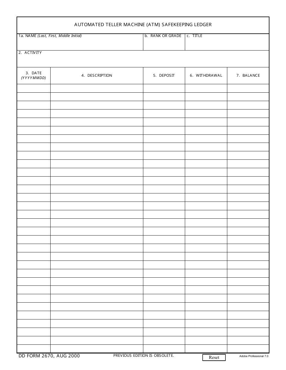 DD Form 2670 - Fill Out, Sign Online and Download Fillable PDF ...