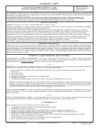 DD Form 2642 TRICARE DoD/CHAMPUS Medical Claim - Patient&#039;s Request for Medical Payment