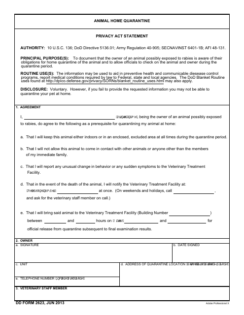 DD Form 2623  Printable Pdf