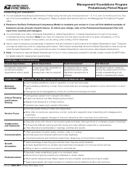 PS Form 5956-MFP Management Foundations Program Probationary Period Report