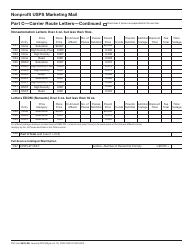 PS Form 3602-n1 Postage Statement - Nonprofit USPS Marketing Mail, Page 5
