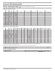 PS Form 3602-n1 Postage Statement - Nonprofit USPS Marketing Mail, Page 6