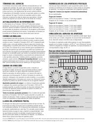 PS Formulario 1093-S &quot;Solicitud Para El Servicio Post Office Box&quot; (Spanish), Page 2