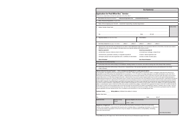 PS Form 1093 Application for Post Office Box Service, Page 3