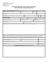 Form DR0137b Claim for Refund of Tax Paid to Vendors - Colorado, Page 2