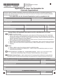 Form DR0715 &quot;Application for Sales Tax Exemption for Colorado Organizations&quot; - Colorado, Page 2