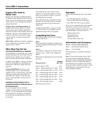 Form ORG-1 Organic Oil Motor Fuel Tax Return - Minnesota, Page 2
