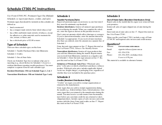 Schedule CT301-PC Premium Cigar Tax - Minnesota, Page 2