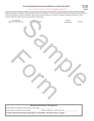 Form DR-18RS Amusement Machine Certificate Renewal Application - Second Notice - Sample - Florida, Page 3