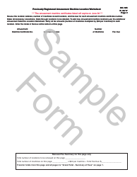 Sample Form DR-18R Amusement Machine Certificate Renewal Application - Florida, Page 3