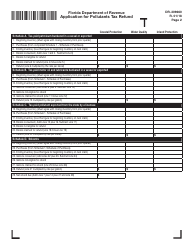 Form DR-309660 Application for Pollutants Tax Refund - Florida, Page 2