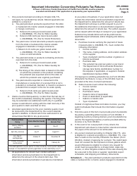 Form DR-309660 Application for Pollutants Tax Refund - Florida, Page 5