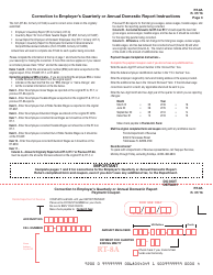 Form RT-8A &quot;Correction to Employer's Quarterly or Annual Domestic Report&quot; - Florida, Page 3