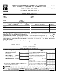 Form DR-570WF Application for Recreational and Commercial Working Waterfronts Property Tax Deferral - Florida