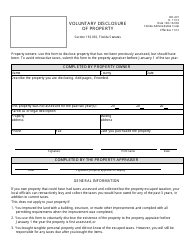 Document preview: Form DR-431 Voluntary Disclosure of Property - Florida