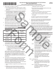 Sample Form DR-160 Application for Fuel Tax Refund Mass Transit System Users - Florida, Page 2