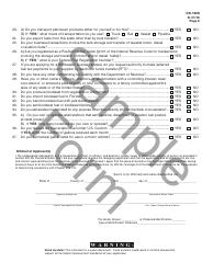 Sample Form DR-156R Renewal Application for Florida Fuel/Pollutants License - Florida, Page 7