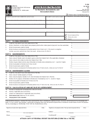 Document preview: Form F-706 Florida Estate Tax Return for Residents, Nonresidents, and Nonresident Aliens - Florida