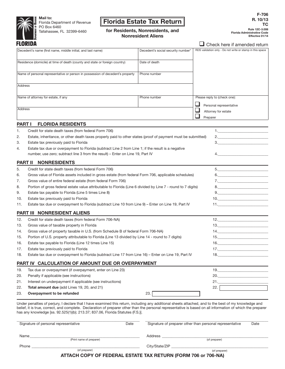 form f 706 florida estate tax return for residents nonresidents and nonresident aliens florida print big