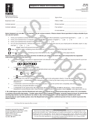 Document preview: Sample Form DR-654 Request for Waiver From Electronic Filing - Florida