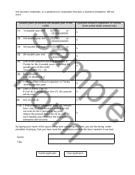 Sample Form F-1196 Allocation for Research and Development Tax Credit for Florida Corporate Income/Franchise Tax - Florida, Page 5