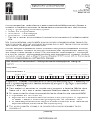 Form RTS-70 Application for Common Paymaster - Florida