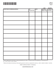 Form RTS-10 Reemployment Tax Agent/Client Change Form - Florida, Page 2