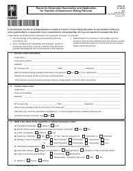 Form RTS-1S &quot;Report to Determine Succession and Application for Transfer of Experience Rating Records&quot; - Florida