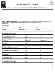 Form DR-841 Request for Copy of Tax Return - Florida