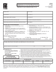 Document preview: Form DR-185 Application for Fuel Tax Refund Permit - Florida