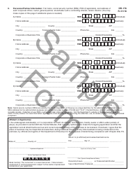 Sample Form DR-176 Application for Air Carrier Fuel Tax License - Florida, Page 2