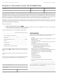 Document preview: Form WTW27 Request for Good Cause Determination - California