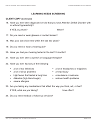 Form WTW19 Learning Needs Screening - California, Page 3