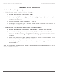 Form WTW18 Learning Needs Screening - California, Page 2