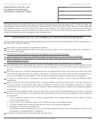 Document preview: Form WTW16 Grant-Based on-The-Job Training Participation: Voluntary Consent Form - California