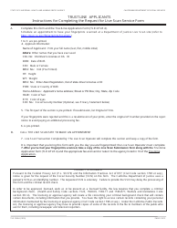 Form TLR9163A Request for Live Scan Service for Trustline Registry Applicants - California, Page 2