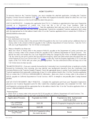 Form TLR2 Trustline Registry in-Home/License Exempt Child Care Provider Application - California, Page 2