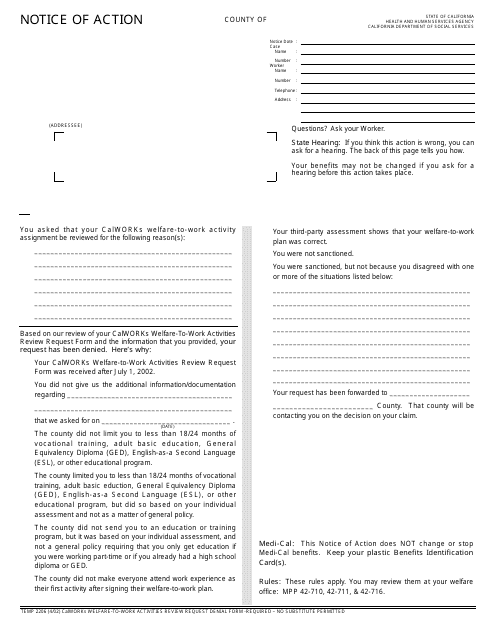 Form TEMP2206  Printable Pdf